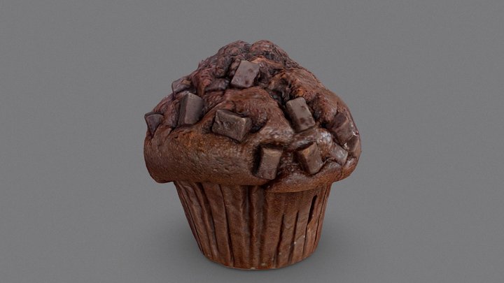 Chocolate Starbucks Muffin 🧁 3D Model