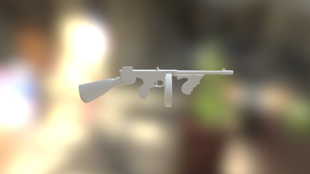 Автомат Томпсона - Download Free 3D model by naudmov [8a51701] - Sketchfab