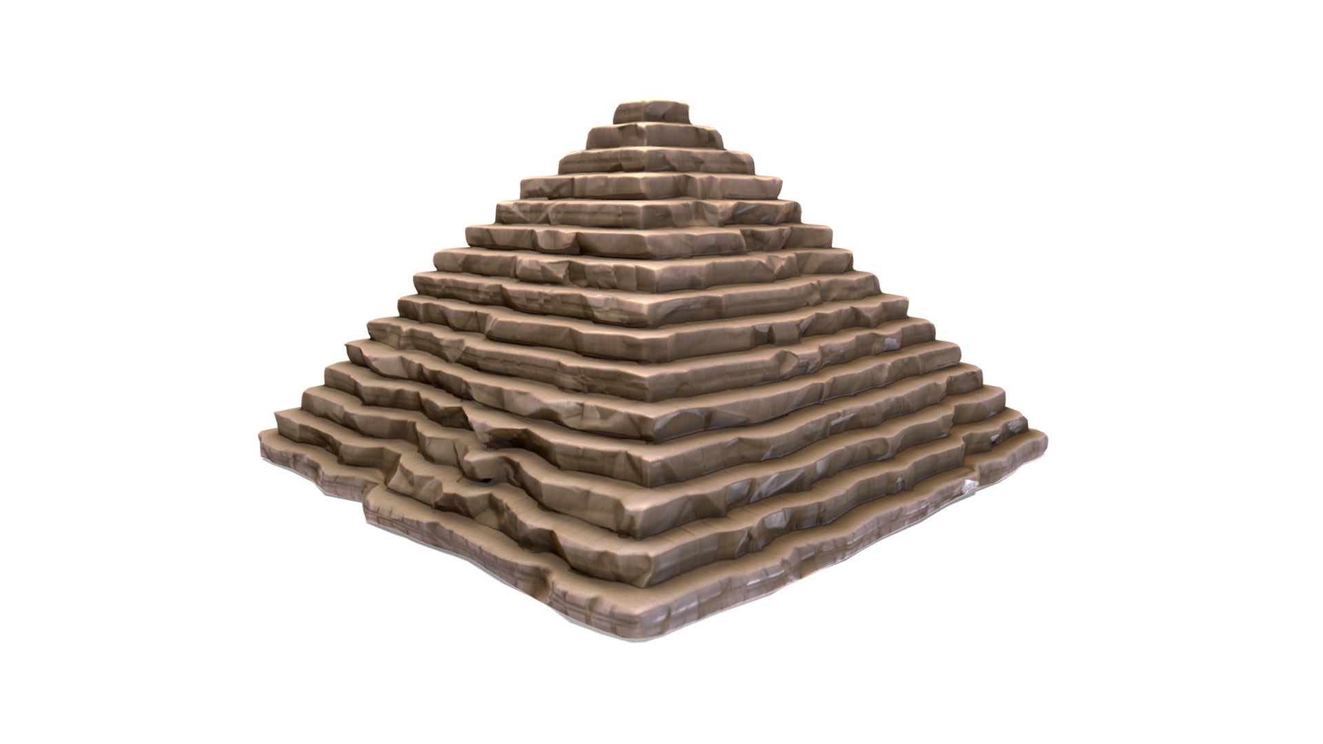 3D model Cartoon Pyramid - This is a 3D model of the Cartoon Pyramid. The 3D model is about a stack of wood.