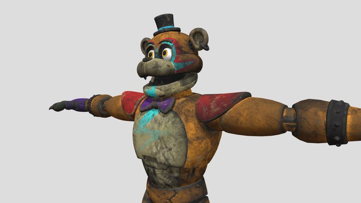 Glamrock Freddy Upgraded 3D Model