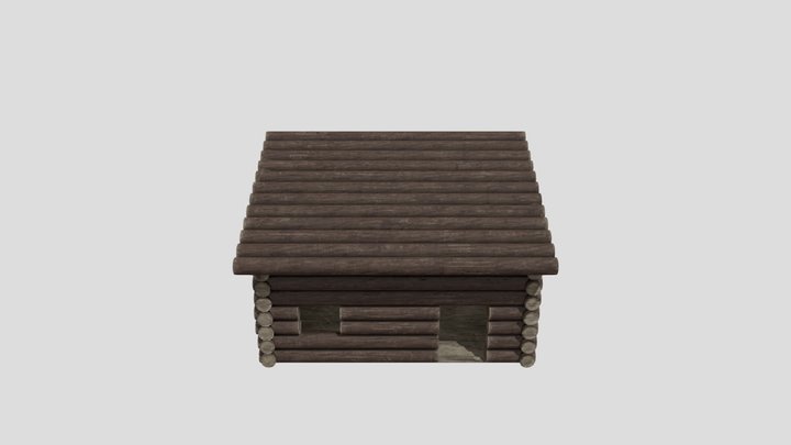 Wooden House 3D Model