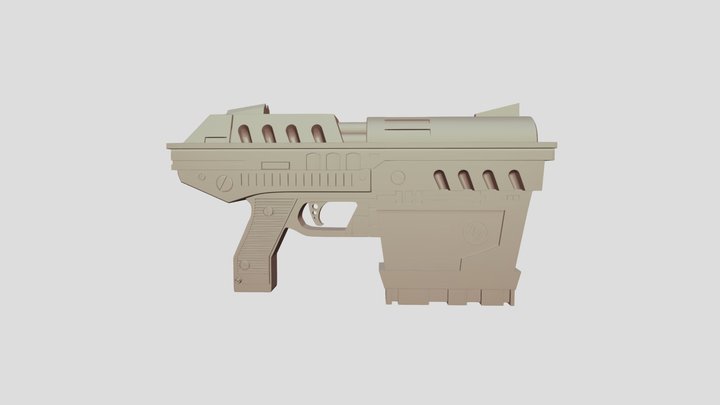 Unreal Tournament Enforcer Pistol 3D Model