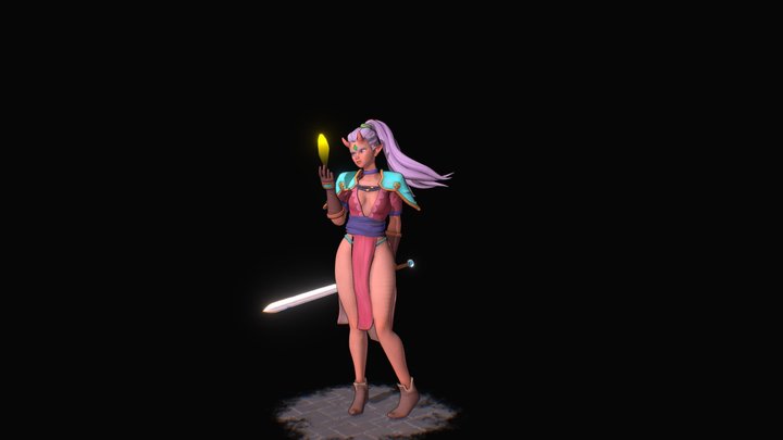 Swordgirl #75 3D Model