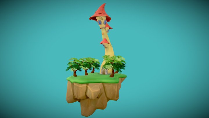 Fantasy Tower 3D Model