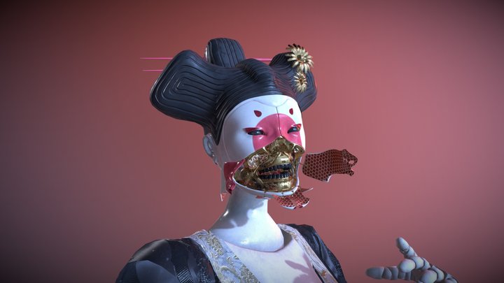 Geisha 3D Model