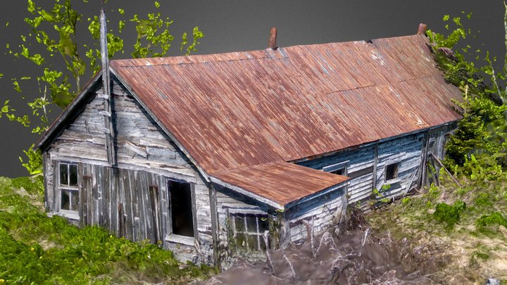 Rusty Acadian Seaside Farm Shack – Modelo 3D gratuito STL