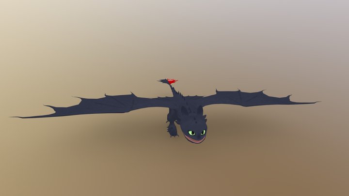 Toothless - How To Train Your Dragon 3D Model