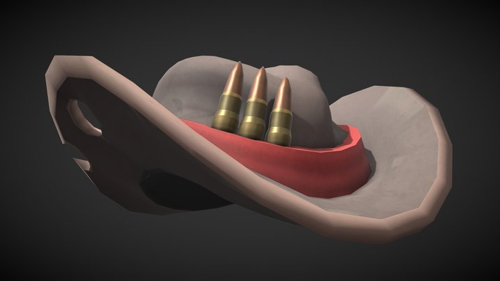 Low Poly Stetson 3D Model