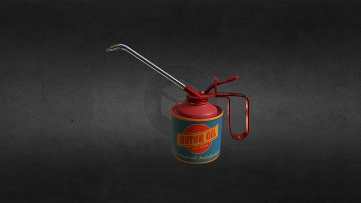 New Oil Can Texture 3D Model