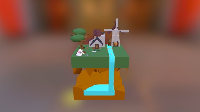 1025448059-蕭詩蓓-塊狀島 3D Model