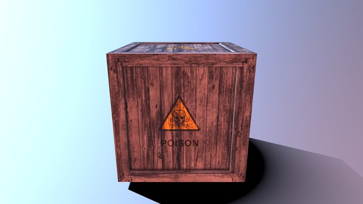 Wooden Crate Pt2 3D Model