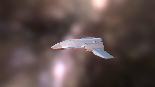 Stealth Ship Concept High 3D Model