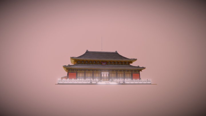 重檐庑殿顶 3D Model