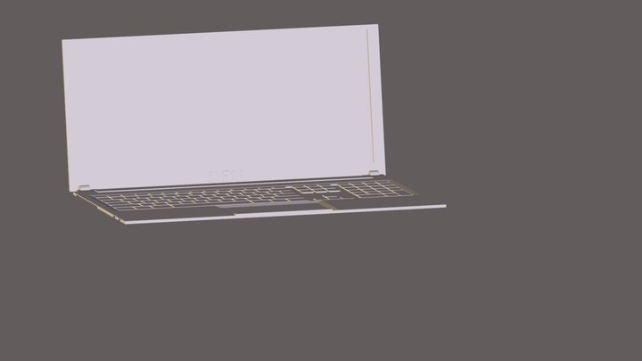 DELL Laptop 3D Model