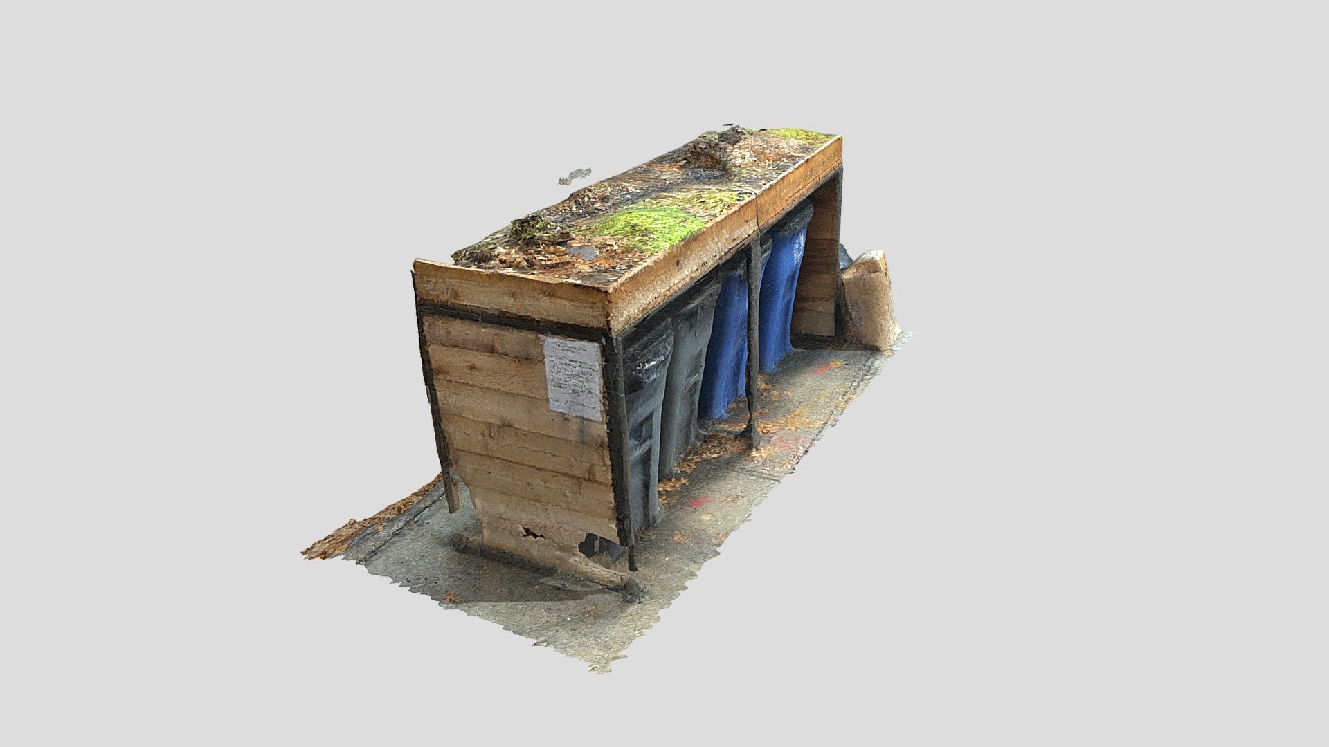 Trash can planter