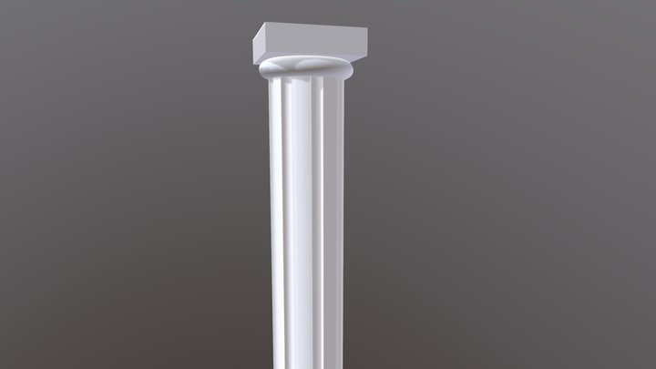Colonna Romana ESPORTATA 3D Model