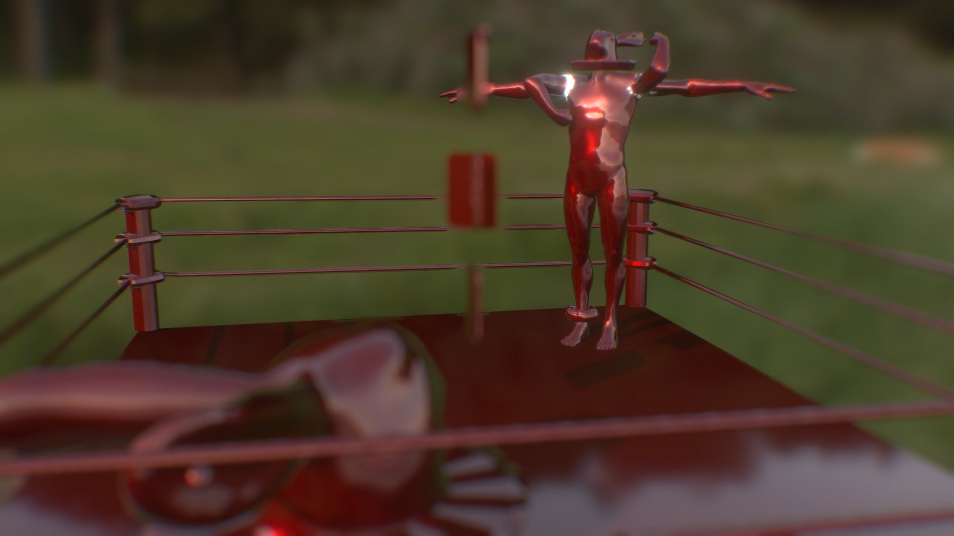 Follow the white rabbit into the ring.