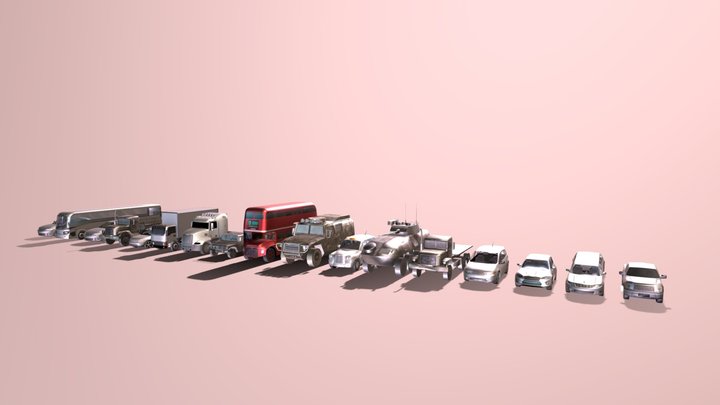 Asphalt 8 - Traffic Cars 3D Model