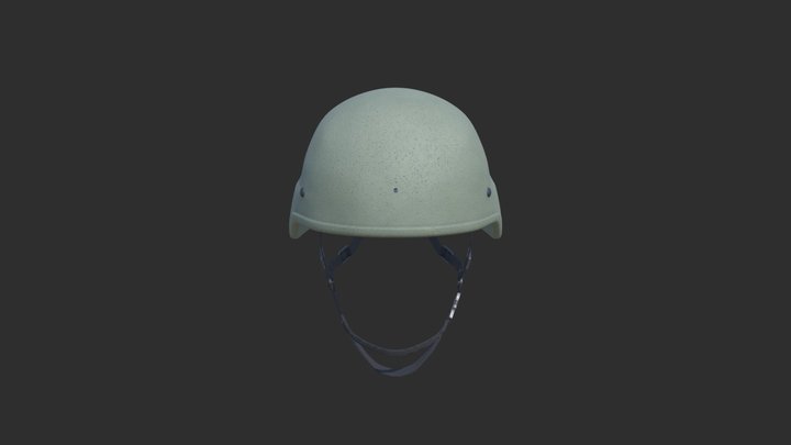 Advanced Combat Helmet (No Cover) 3D Model