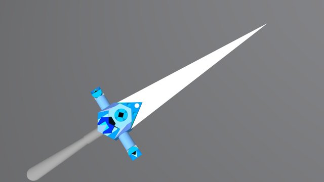 Styled Sword 3D Model