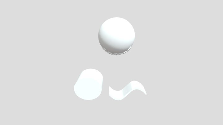 Texto Curvado 3D Model