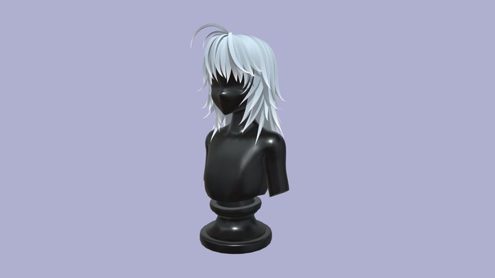 Anime Wolf Cut 3D Model