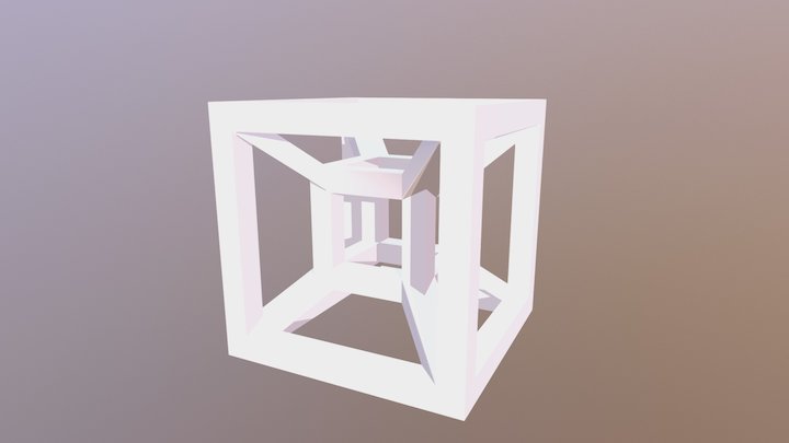 4D cube 3D Model