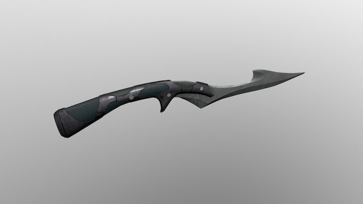 Futuristic Knife 3D Model