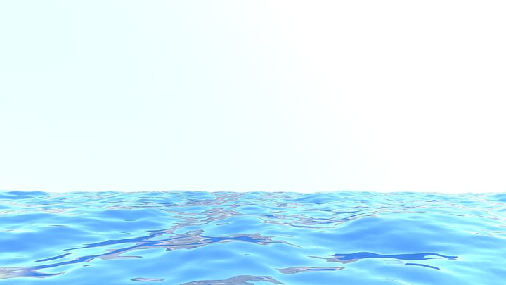 Ocean,sea waves,landscape,salad water 3D Model