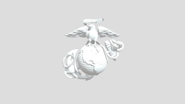 USMC Emblem EG-n-A 190922 200209 D 3D Model