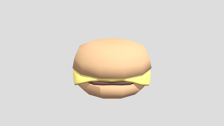Cheeseburger lowpoly – Free 3D Model STL