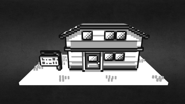 Pokémon Town House 3D Model