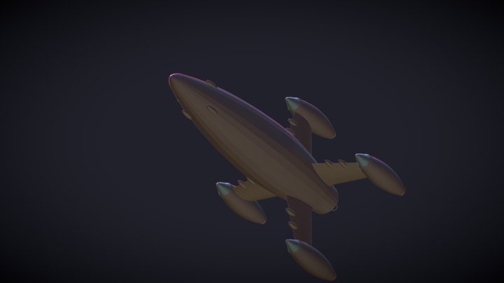 Rocket 1950s 3D Model
