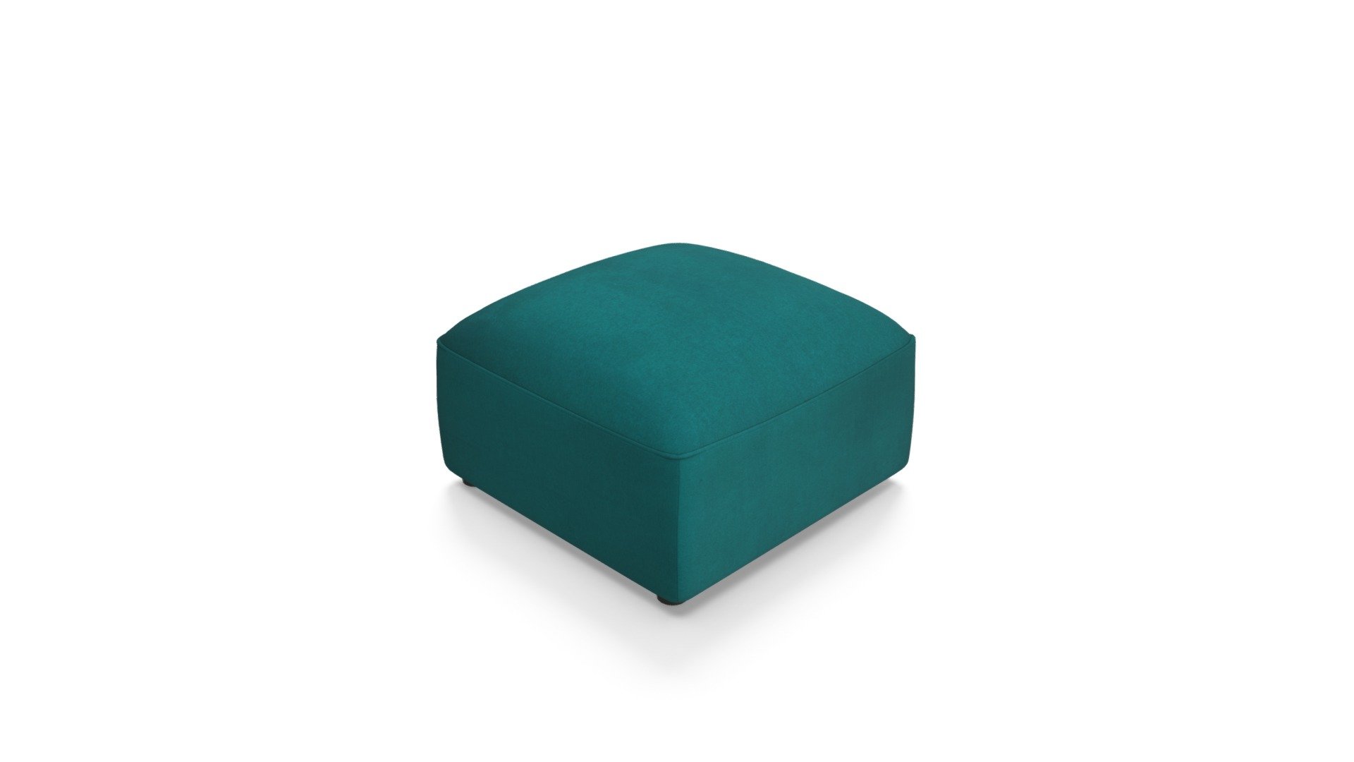 Juno Modular Ottoman, Seafoam Blue Velvet