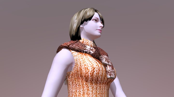 Ashley Graham Rigged And Animated