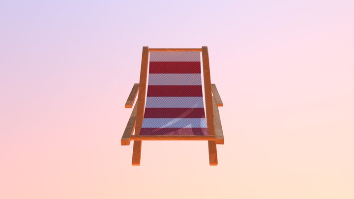 Silla de playa 3D Model