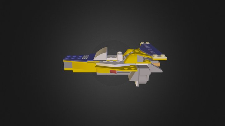 Lego boat  3D Model