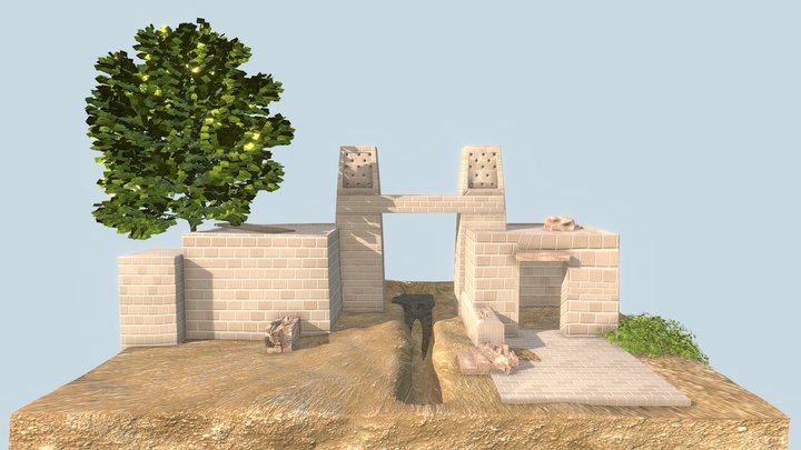 An Entrance 3D Model
