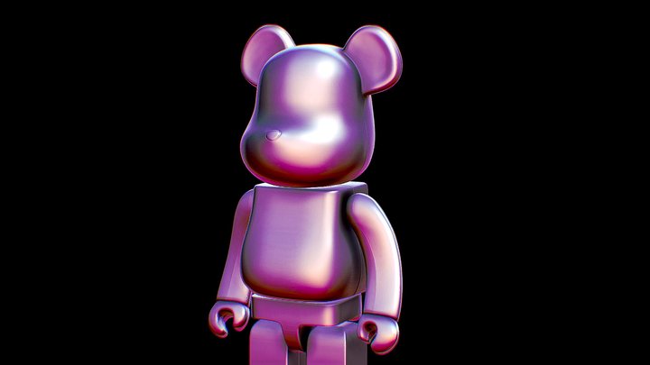 Bearbrick articulated to print - 28cm 3D Model