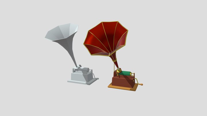 Phonograph XYZ homework5-1 Arya Baskakova 3D Model
