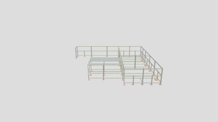 Novo Almoxarifado - Concreto armado 3D Model