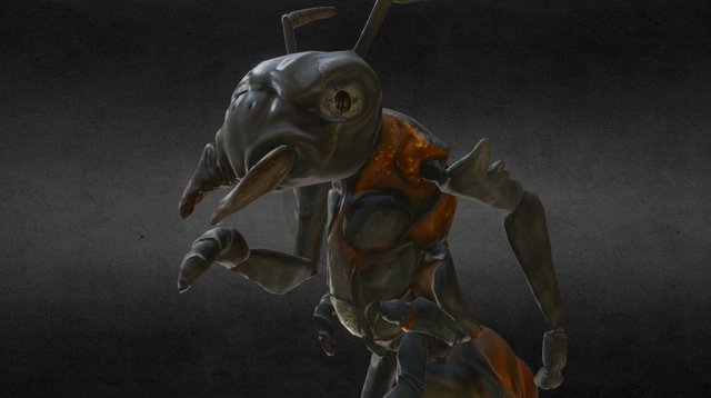 Ant Character (Run Cycle) 3D Model