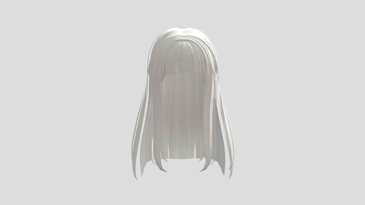 Long white hair 1A