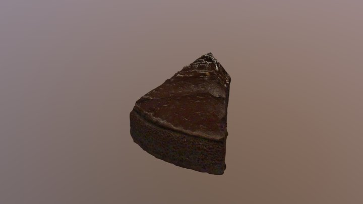 Vegan Chocolate Cake 3D Model
