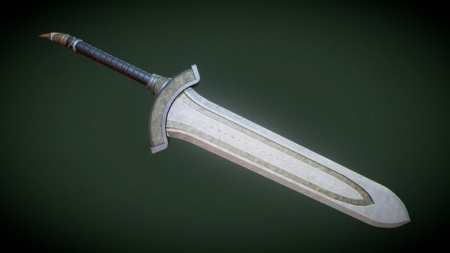Warrior Sword 3D Model