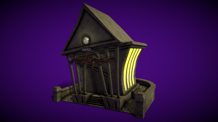 Halloween Town - Town Hall 3D Model