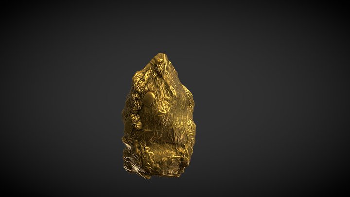 Gold Nugget 3D Model