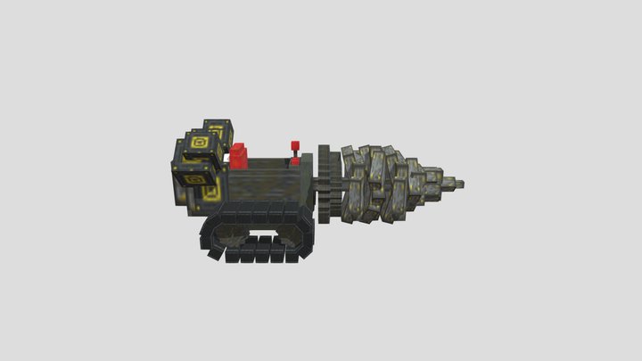 Dwarven Mining Drill 3D Model