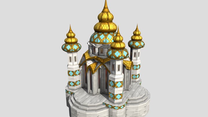 Grand Temple - Game Ready Asset 3D Model