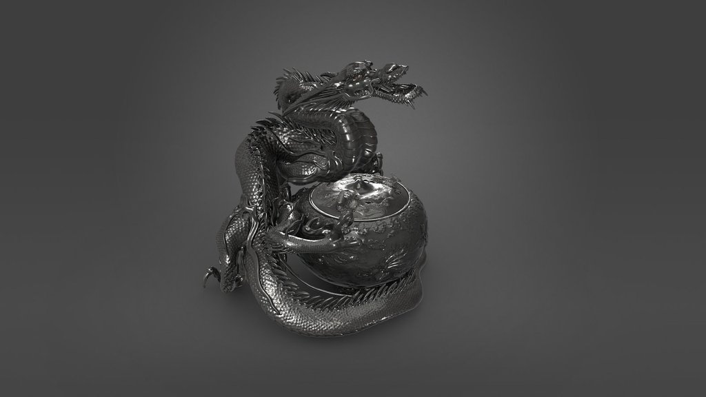 Dragon incense burner